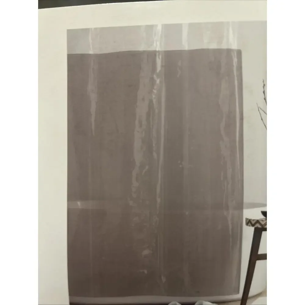Simply Essential Two Tone PEVA Shower Curtain 72”x72” Clear/Grey Shower Bathroom